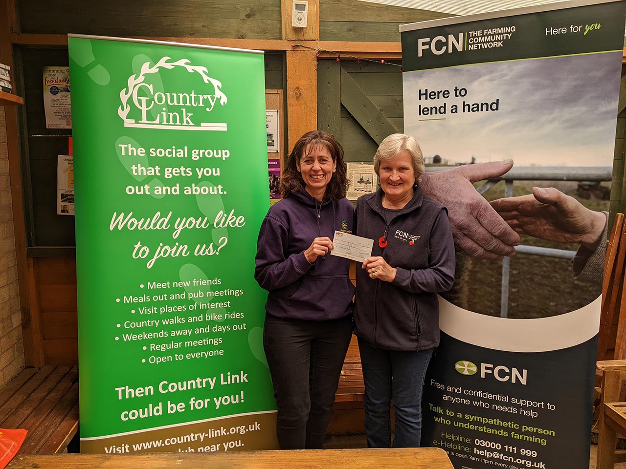 Farming Community Network cheque